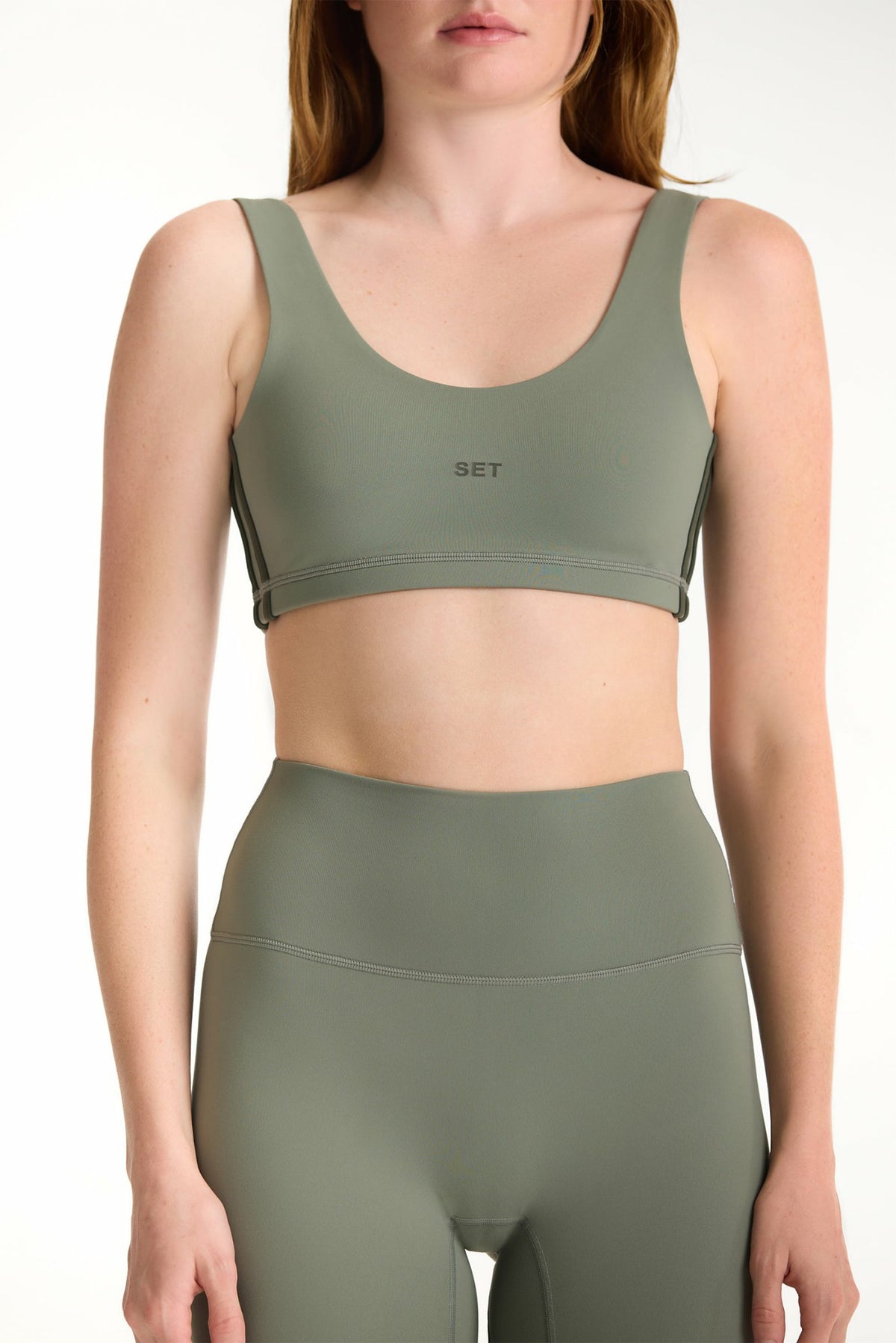 SET ACTIVE SPORTBODY® SPORTY DUO LIFT BRA - KELP