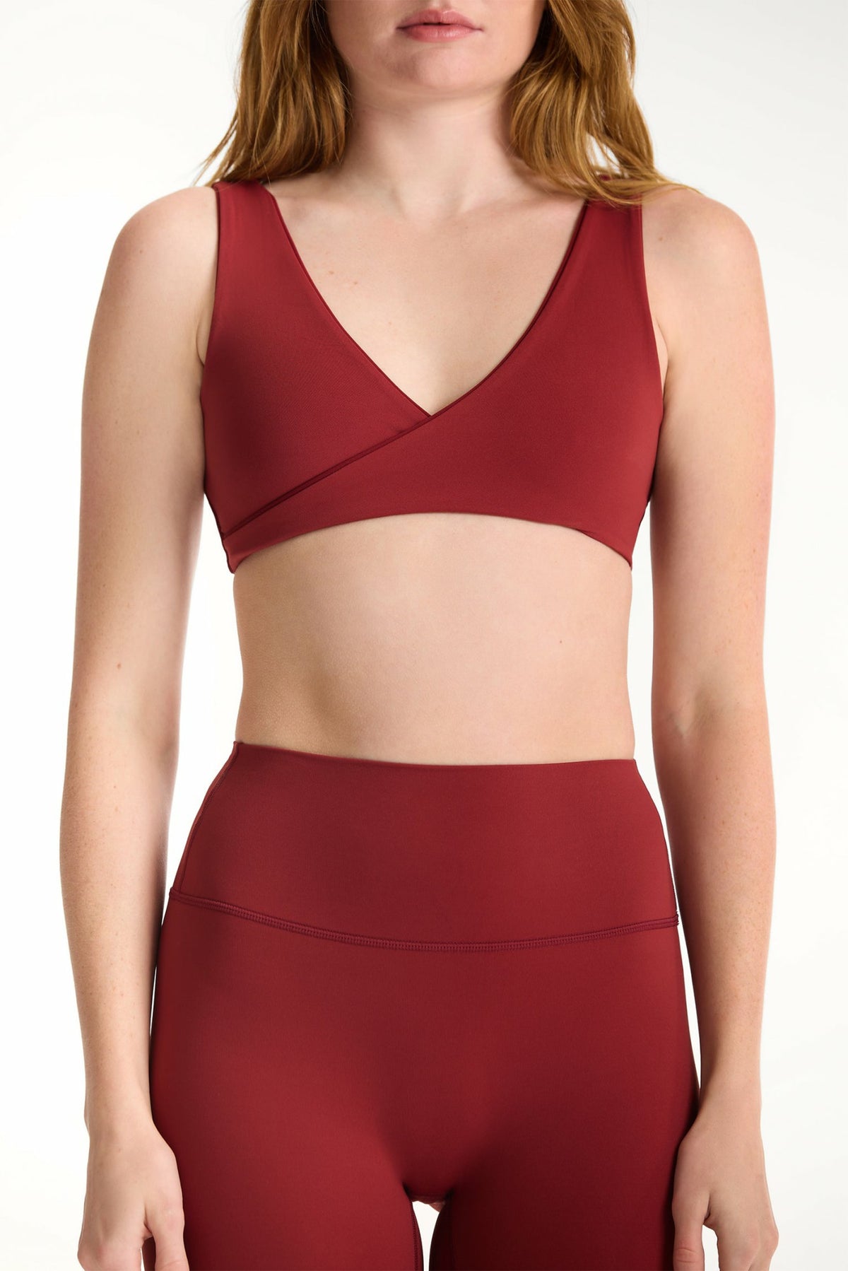 SET ACTIVE BREATHE 1.0 CONTRAST WRAP BRA - SNAPPER