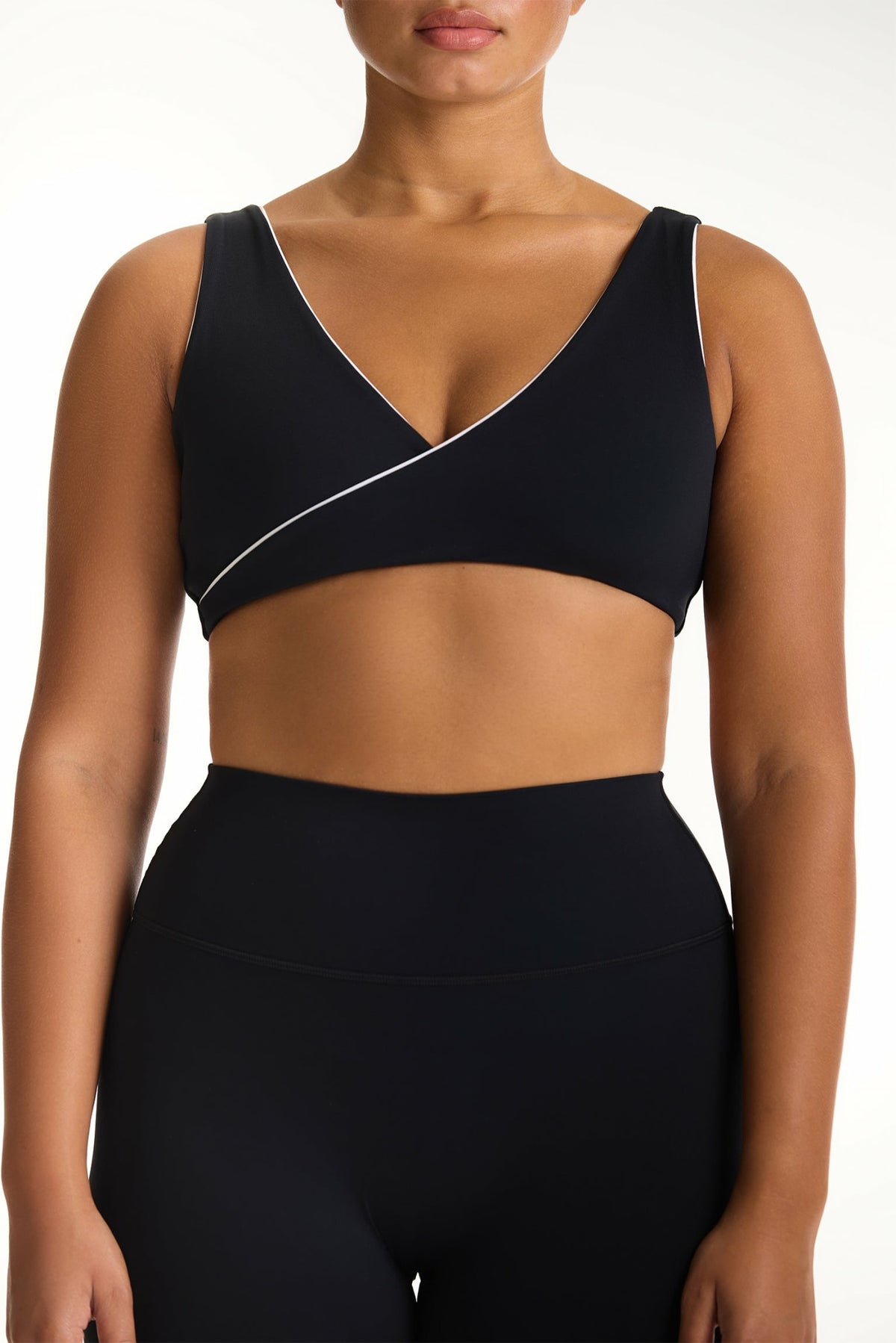SET ACTIVE BREATHE 1.0 CONTRAST WRAP BRA - ORCA