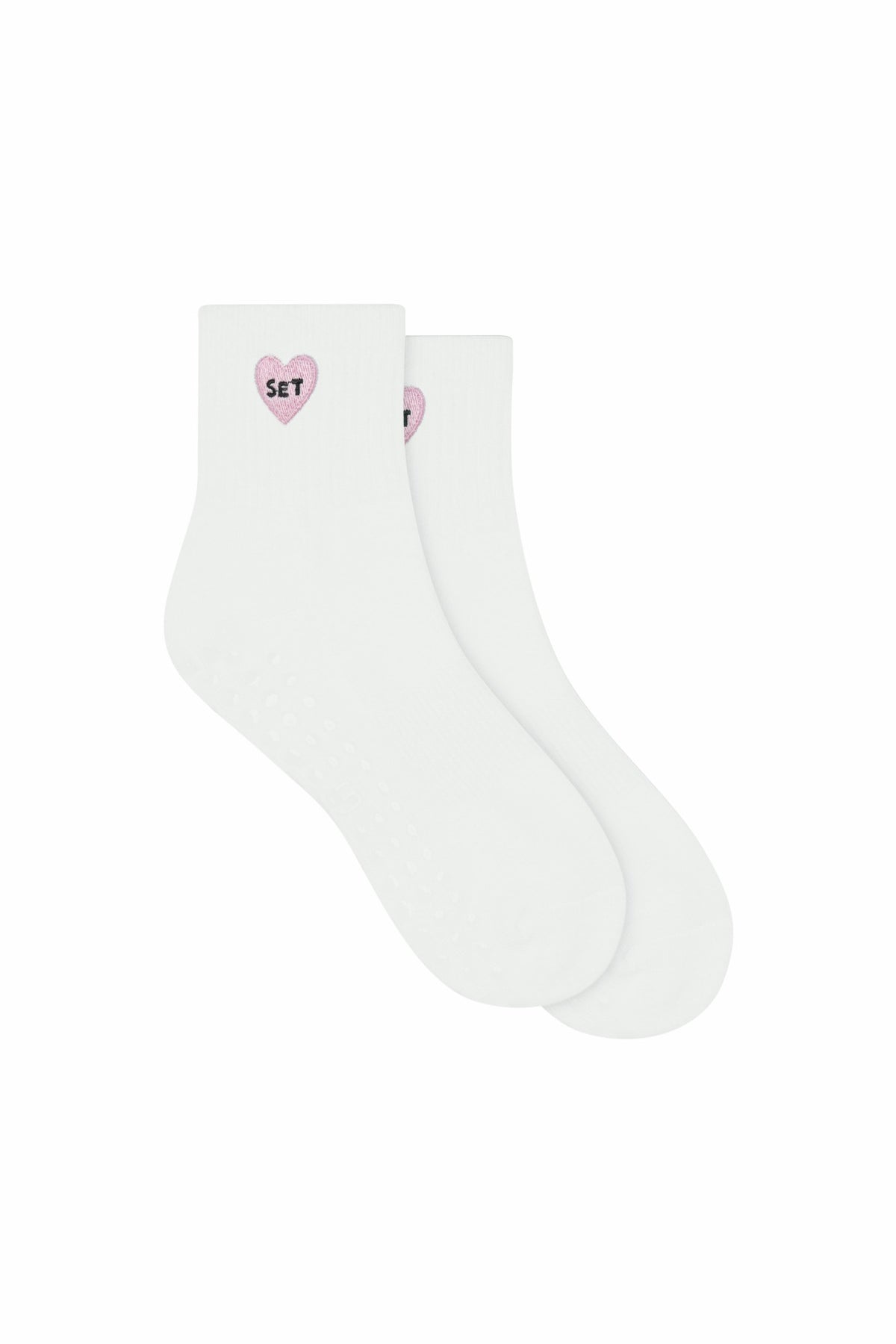 SET ACTIVE I LOVE SET GRIP SHORTY SOCKS - ICING