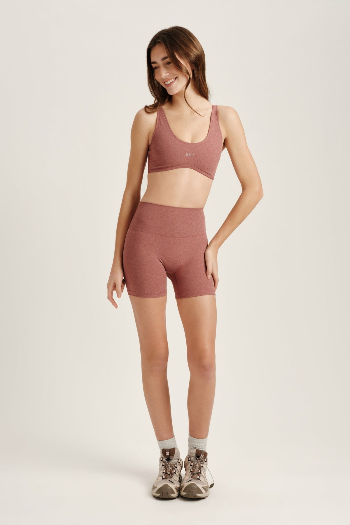 SET ACTIVE SPORTBODY® SPORTY SHORTS - SEPIA
