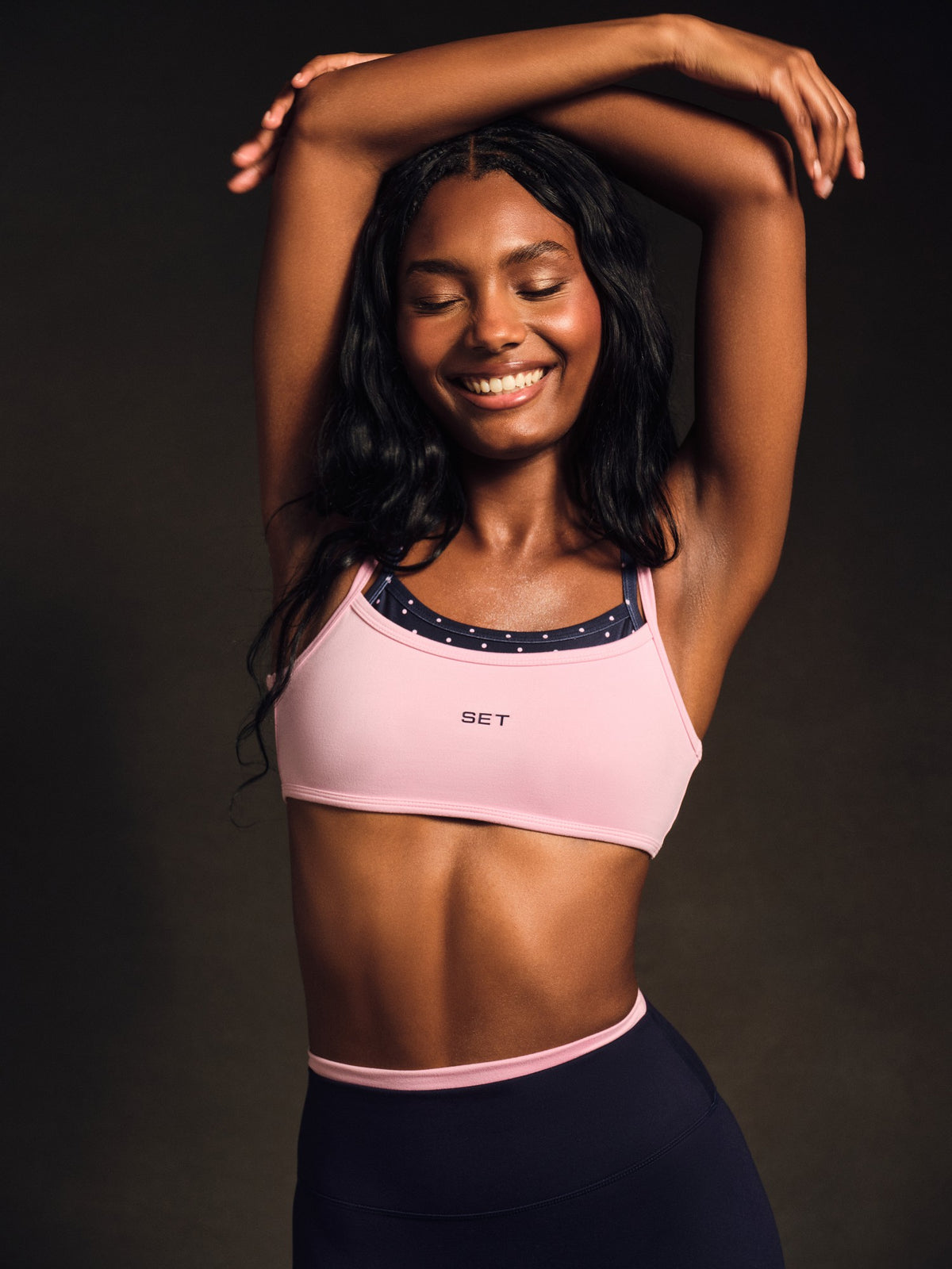 SET ACTIVE FORMCLOUD® CLOUD POLKA DOT TRAINING BRA - CONFETTI