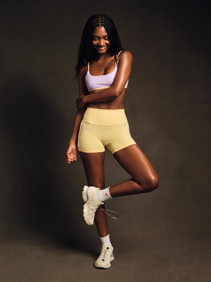 SET ACTIVE LUXFORM® LUX PIPE SHORTS - BUTTERCREAM
