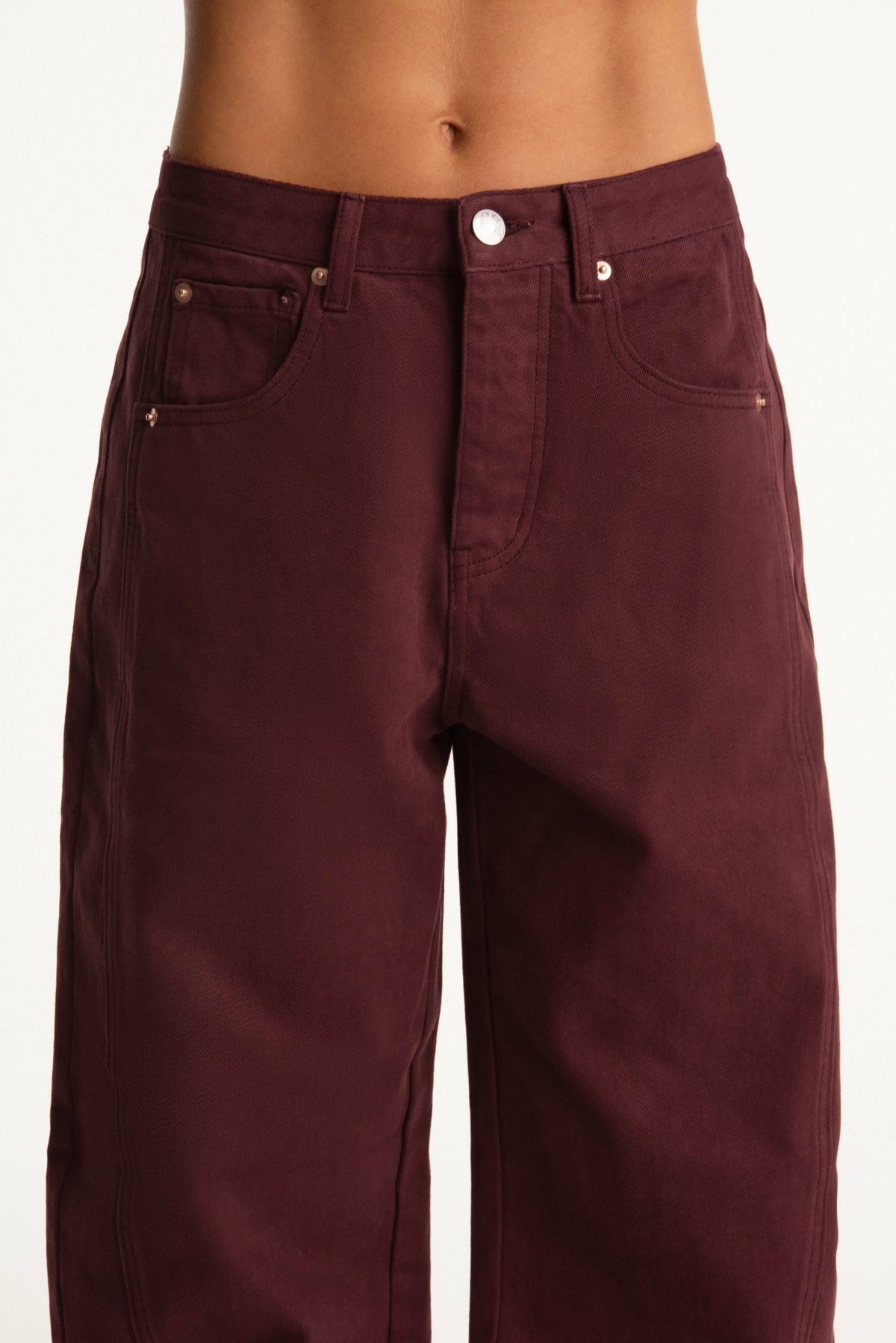 SET ACTIVE SET X PARKE HORSESHOE JEANS - RHUBARB