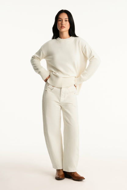 SET ACTIVE SET X PARKE HORSESHOE JEANS - CREAM