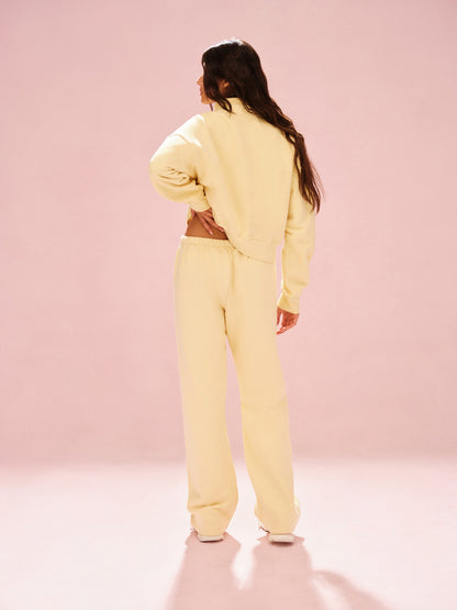 SET ACTIVE MIDWEIGHT SWEATS STAPLE SET FUNNEL ZIP - ORANGE SODA