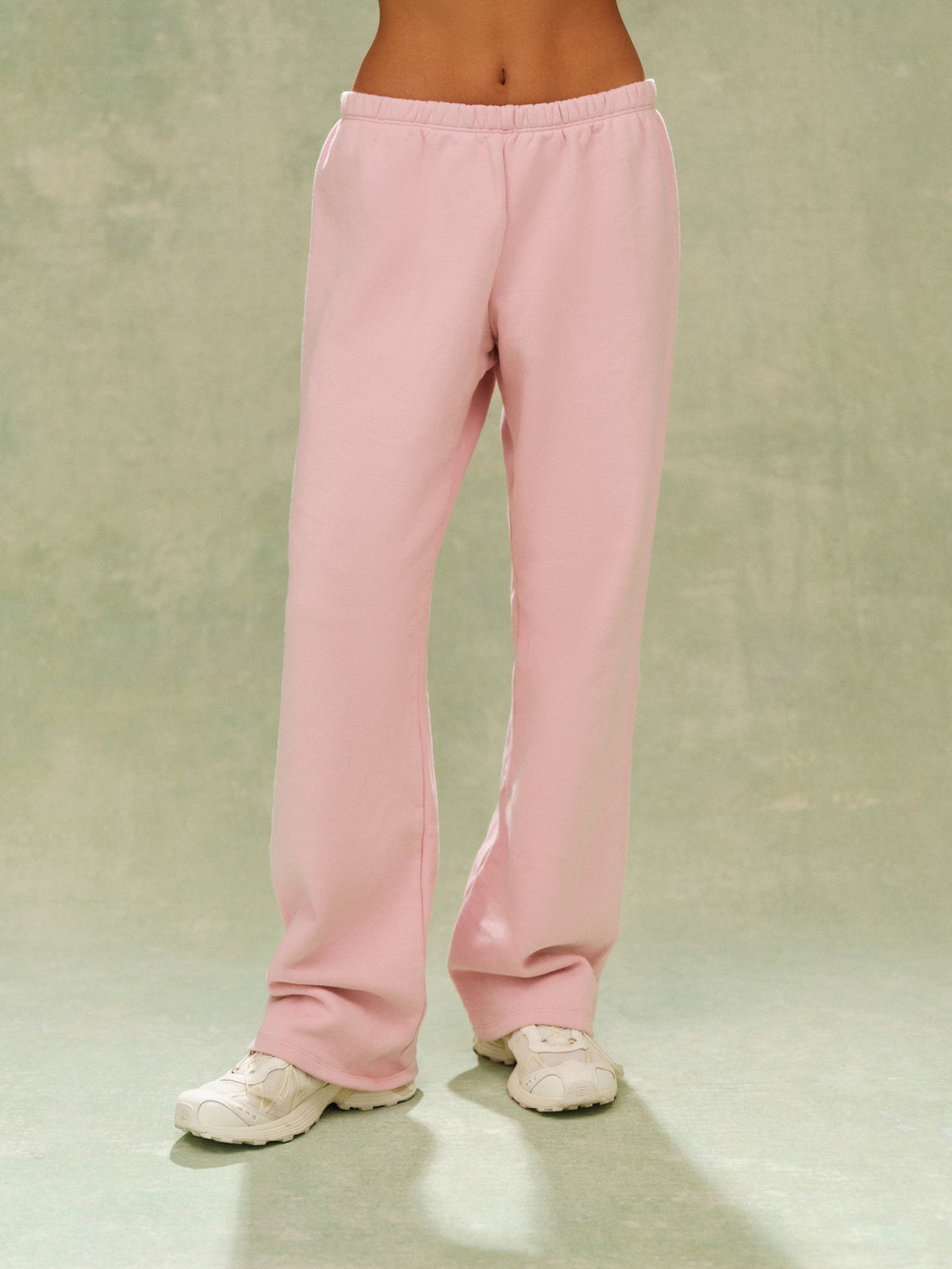 SET ACTIVE MIDWEIGHT SWEATS STAPLE STRAIGHT LEG SWEATPANTS - BLOOM