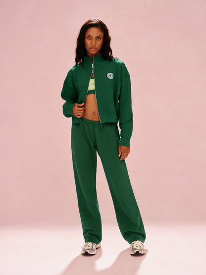 SET ACTIVE MIDWEIGHT SWEATS STAPLE SET FUNNEL ZIP - LAWN