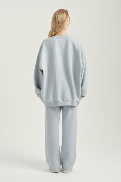 SET ACTIVE MIDWEIGHT SWEATS STAPLE STRAIGHT LEG SWEATPANTS - BLUSH