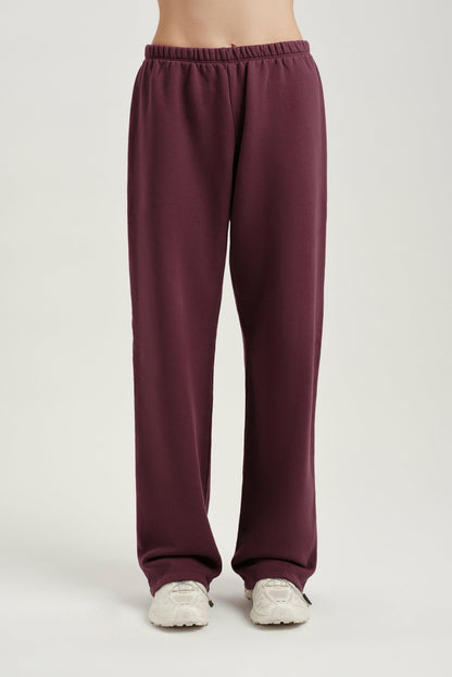 SET ACTIVE MIDWEIGHT SWEATS STAPLE STRAIGHT LEG SWEATPANTS - ROSEBUD