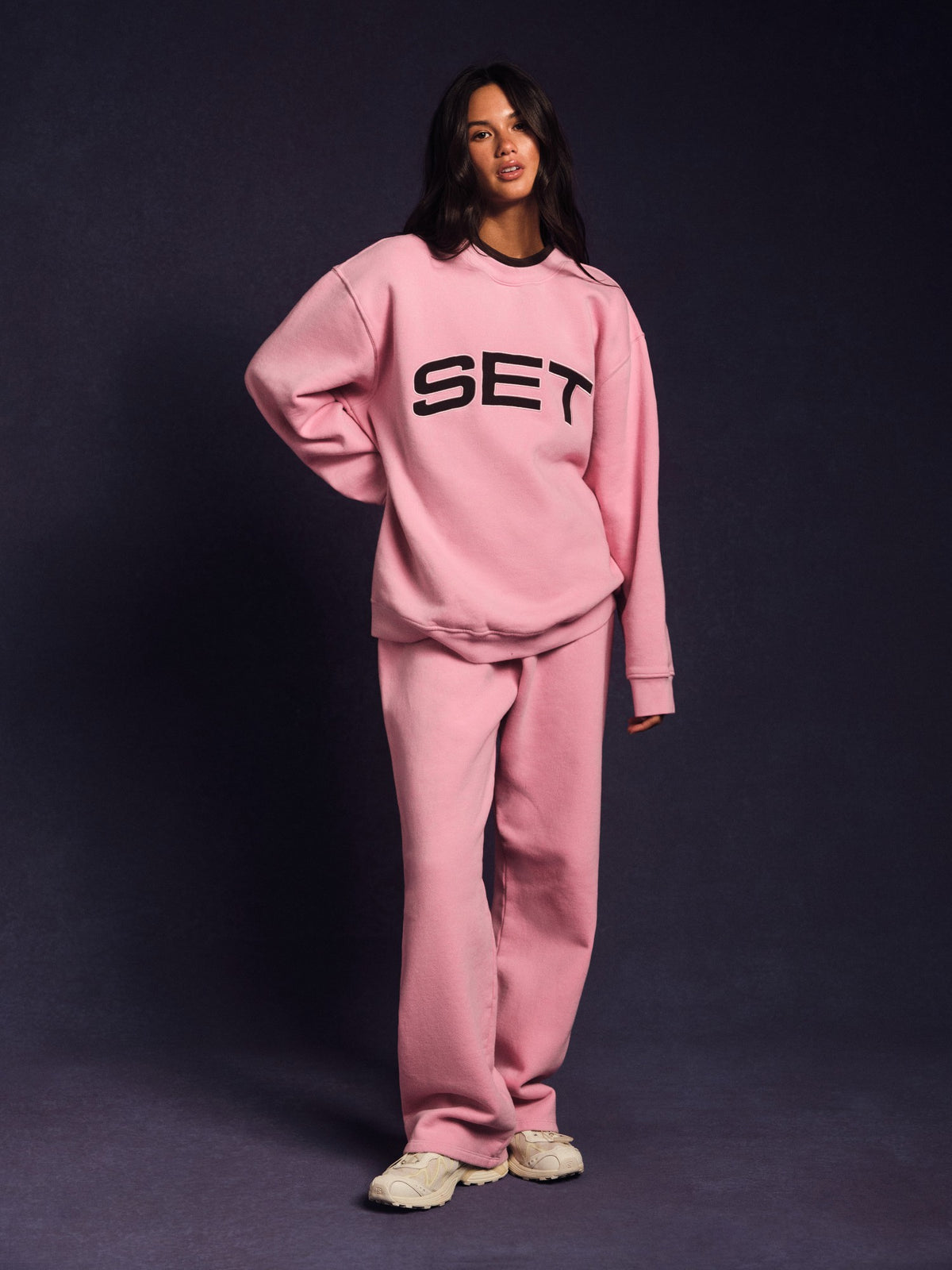 SET ACTIVE MIDWEIGHT SWEATS STAPLE STRAIGHT LEG SWEATPANTS - SWIRL