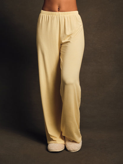 SET ACTIVE SLEEP JERSEY COMFORT STRIPE SLEEP PANTS - TAFFY