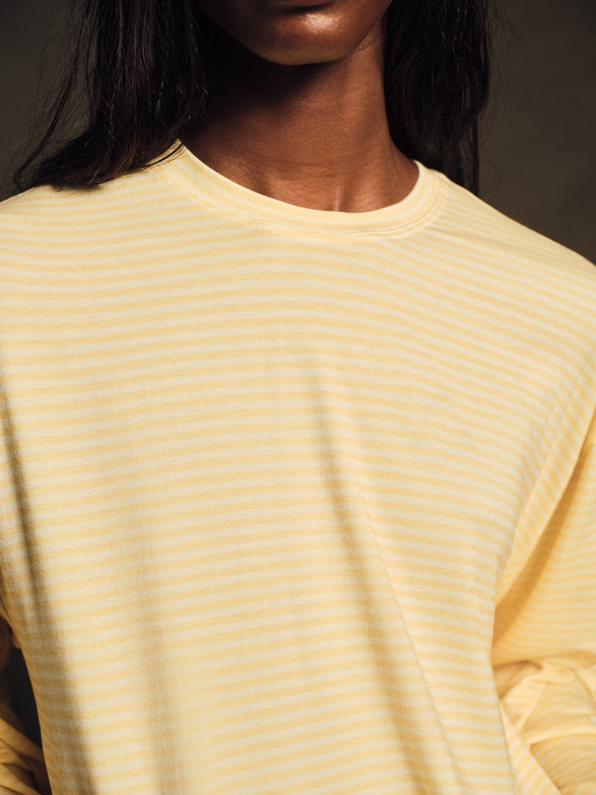 SET ACTIVE SLEEP JERSEY COMFORT STRIPE BOXY LONG SLEEVE - TAFFY