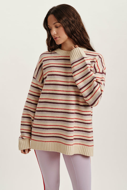 SET ACTIVE STUDIO KNIT STUDIO KNIT CREWNECK - SONNET