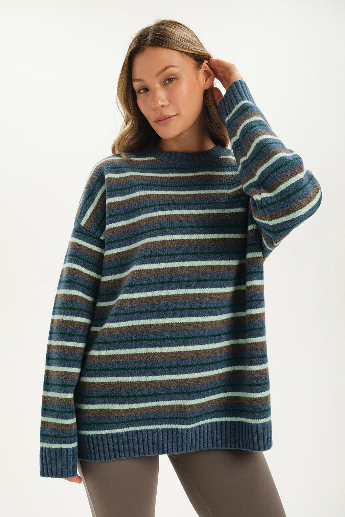 SET ACTIVE STUDIO KNIT STUDIO KNIT CREWNECK - NORDIC