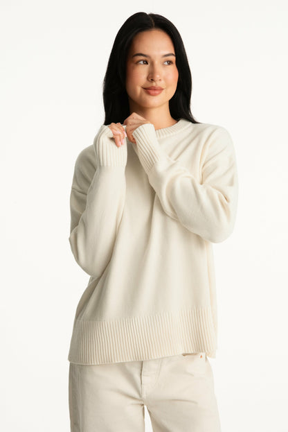 SET ACTIVE SET X PARKE COTTON CREWNECK - CREAM