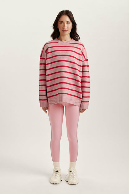 SET ACTIVE STUDIO KNIT STUDIO KNIT CREWNECK - BLUSH