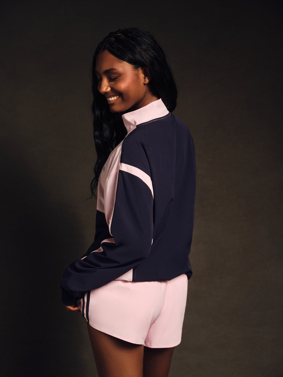 SET ACTIVE NYLON TRACK 90'S PULLOVER - CONFETTI