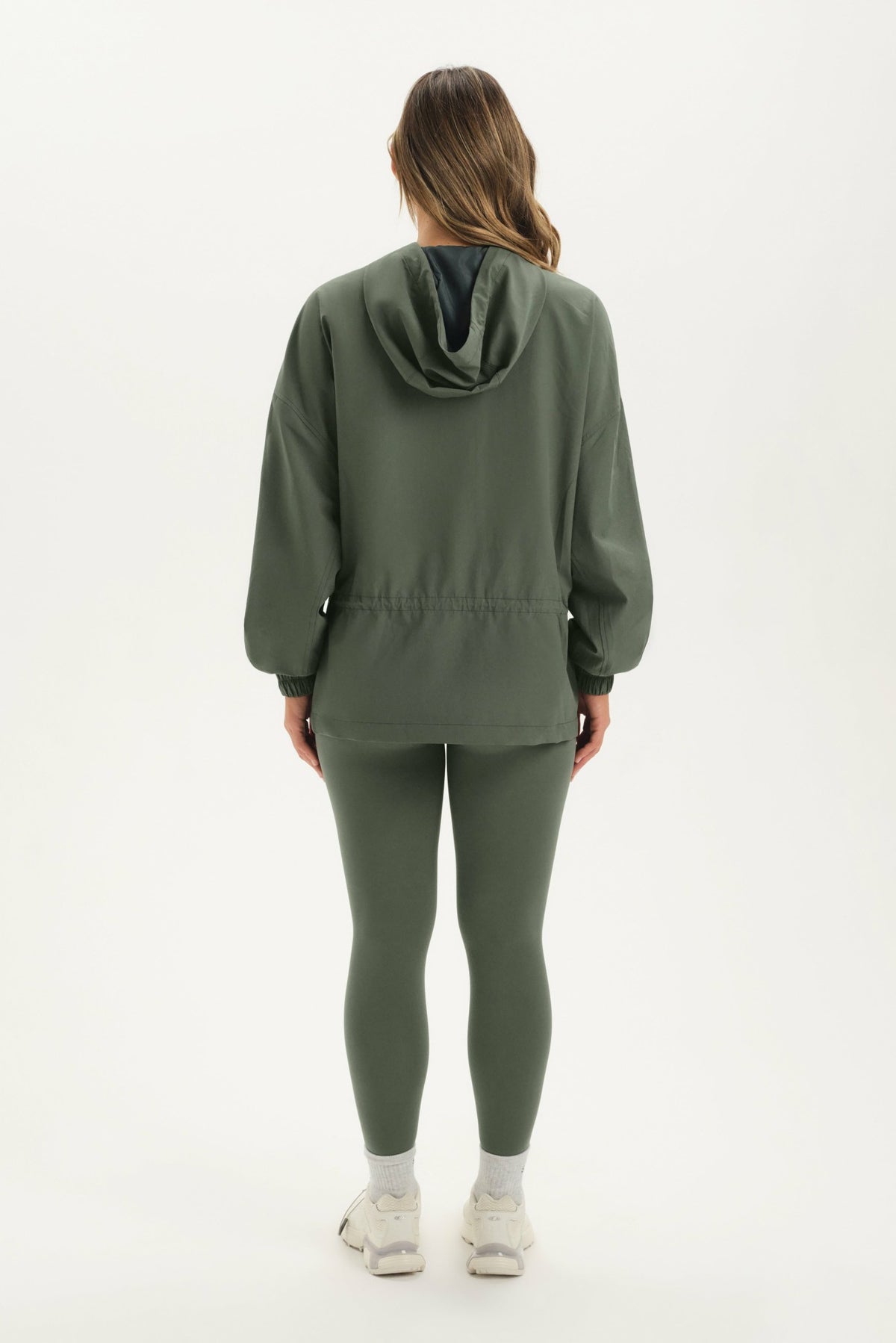 SET ACTIVE NYLON TRACK CINCHED WINDBREAKER - GROTTO