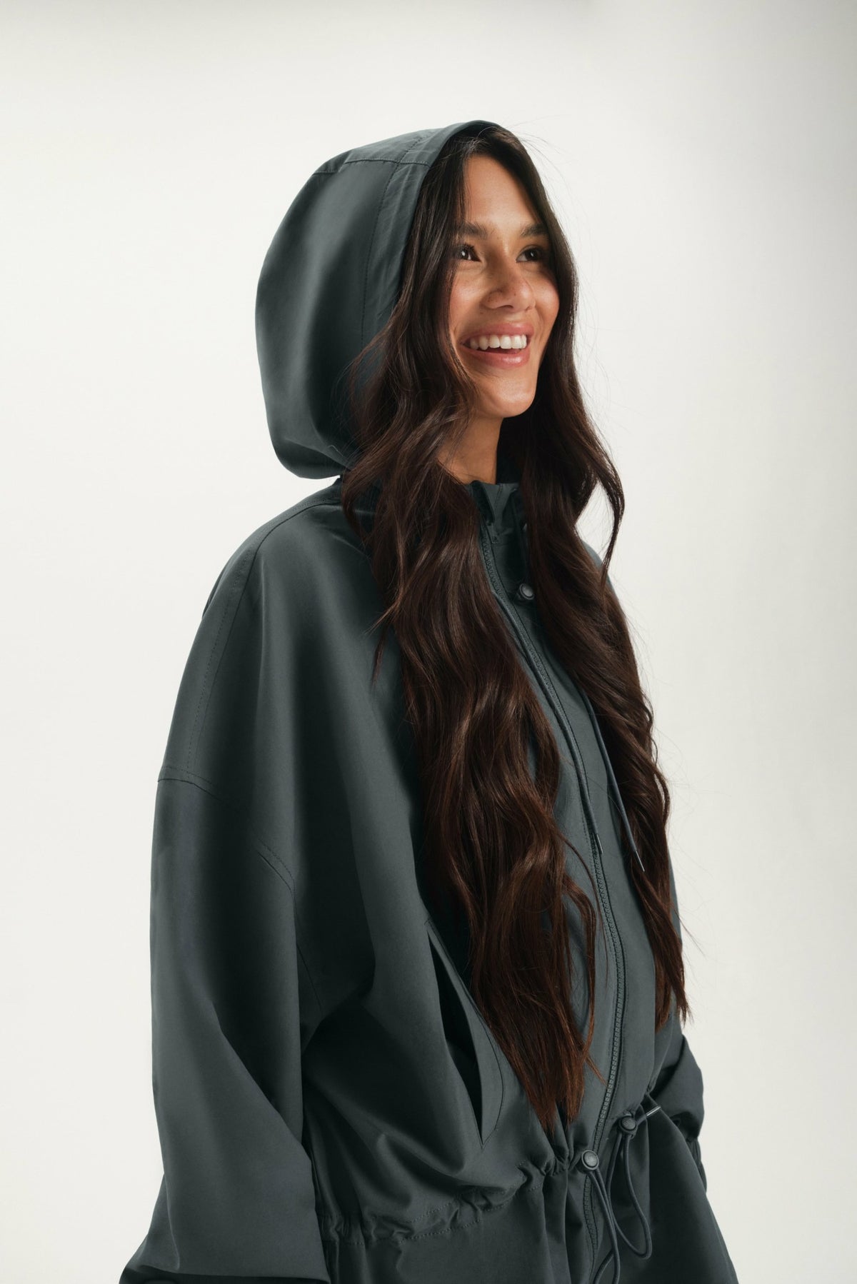 SET ACTIVE NYLON TRACK CINCHED WINDBREAKER - MAST