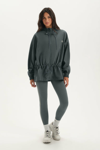 SET ACTIVE NYLON TRACK CINCHED WINDBREAKER - MAST