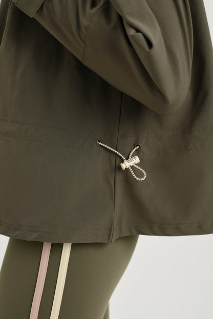 SET ACTIVE NYLON DUET CINCHED WINDBREAKER - SEDONA