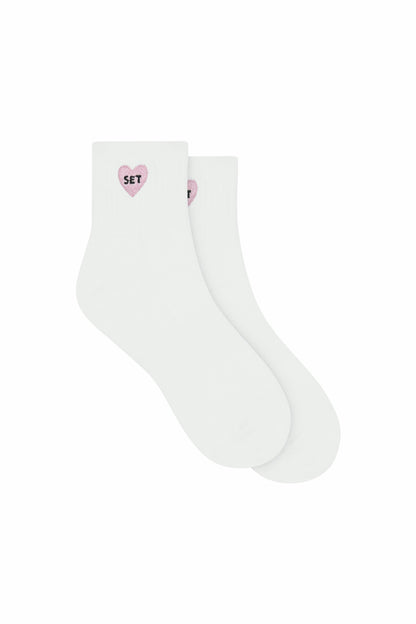 SET ACTIVE I LOVE SET SHORTY SOCKS - ICING