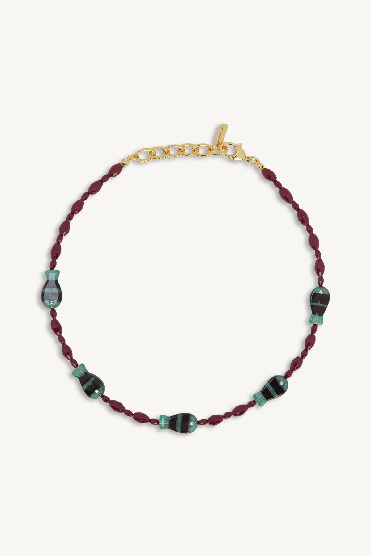 SET ACTIVE SET x LOGAN TAY FISH BEAD NECKLACE - VISTA