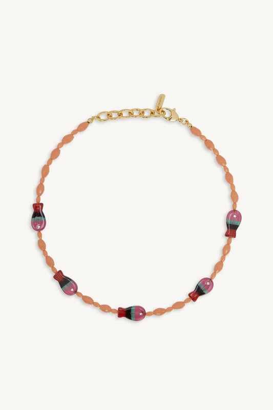 SET ACTIVE SET x LOGAN TAY FISH BEAD NECKLACE - TROPICS