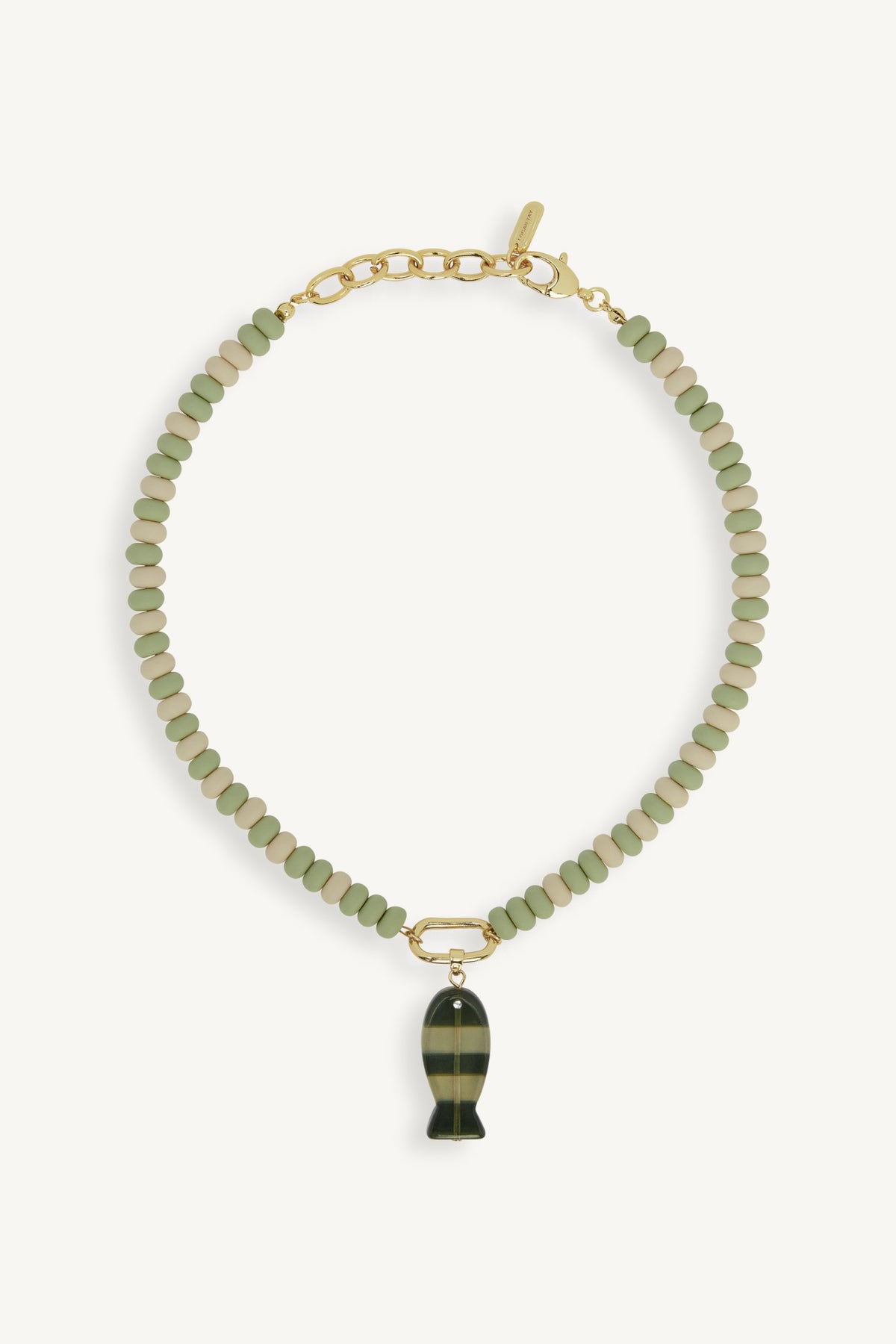 SET ACTIVE SET x LOGAN TAY FISH CHARM NECKLACE - PIÑA