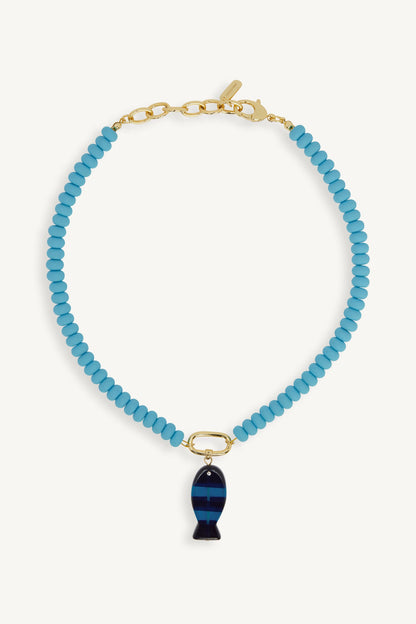 SET ACTIVE SET x LOGAN TAY FISH CHARM NECKLACE - MAUI