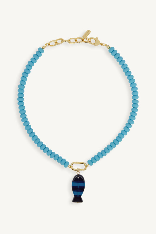 SET ACTIVE SET x LOGAN TAY FISH CHARM NECKLACE - MAUI