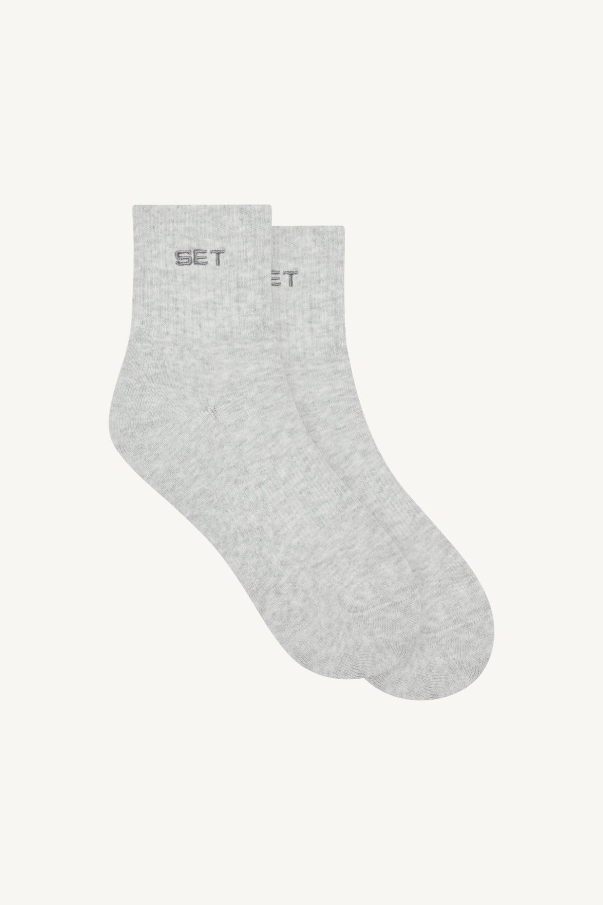 SET ACTIVE SET SHORTY SOCKS (3 PACK) - WHITE/HEATHER GREY/ONYX