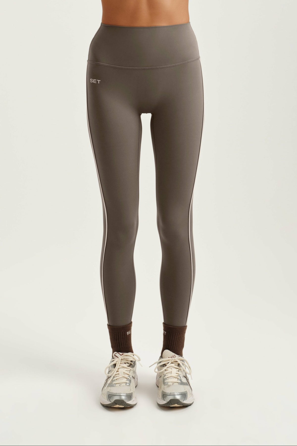 SET ACTIVE BREATHE 1.0 PIPE LEGGINGS - GRAIN