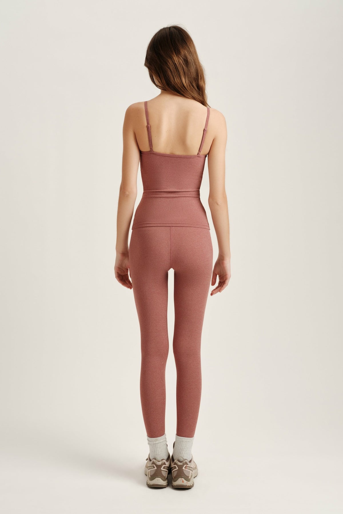 SET ACTIVE SPORTBODY® SPORTY HIGH-RISE LEGGINGS - SEPIA