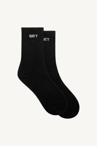 SET ACTIVE SET SOCKS (3 PACK) - WHITE/HEATHER GREY/ONYX