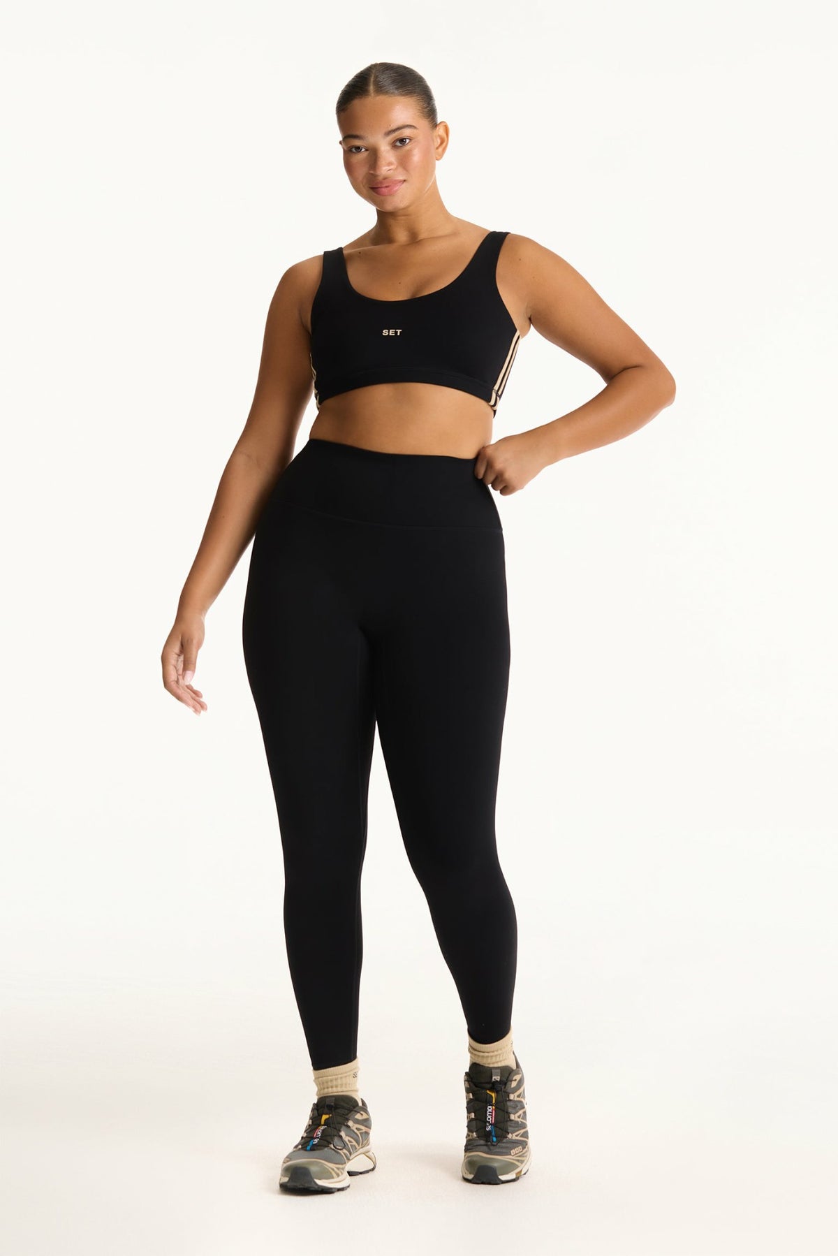SET ACTIVE SPORTBODY® SPORTY HIGH-RISE LEGGINGS - MARLIN