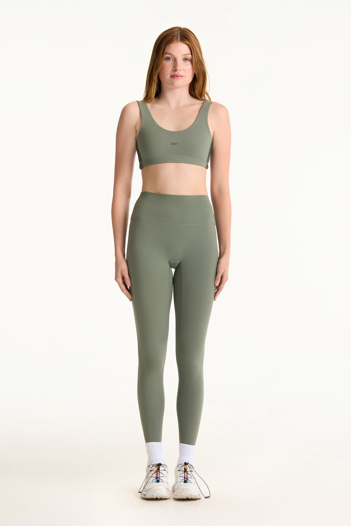 SET ACTIVE SPORTBODY® SPORTY DUO LIFT BRA - KELP
