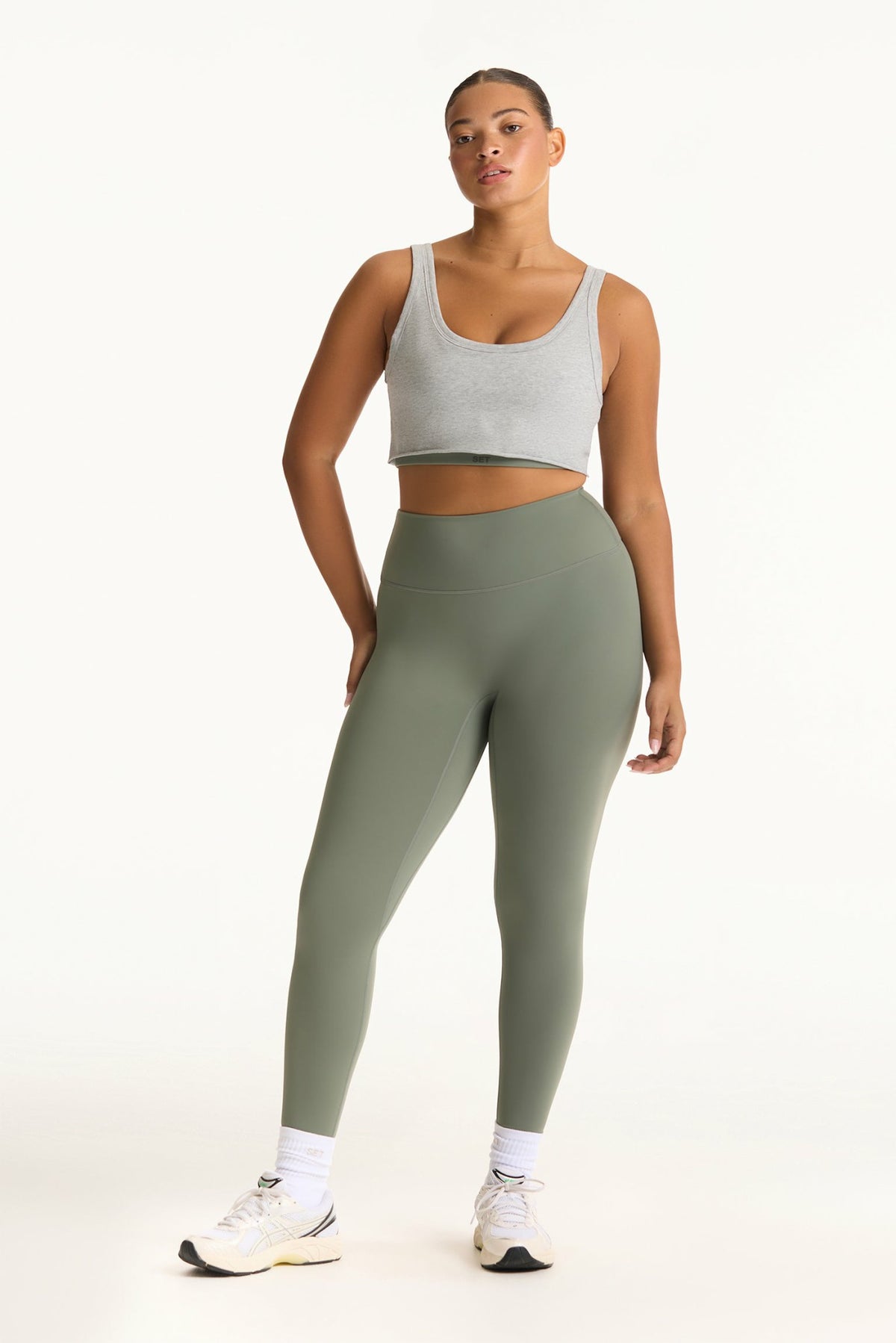 SET ACTIVE SPORTBODY® SPORTY ROSTER BRA - KELP