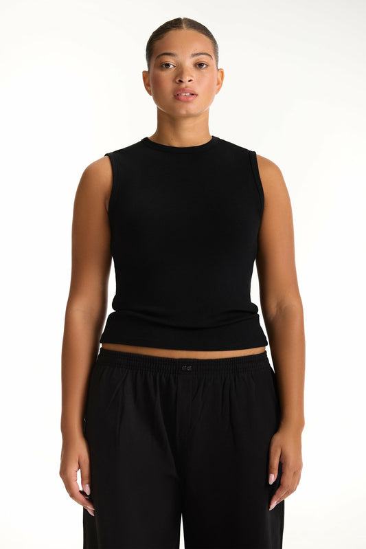 SET ACTIVE RIBBED MODAL BODY MUSCLE TANK - ONYX