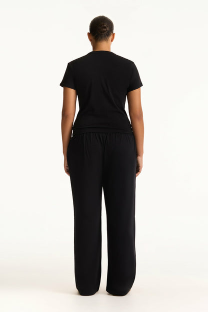 SET ACTIVE CLASSIC COTTON DAILY STAPLE TEE - ONYX