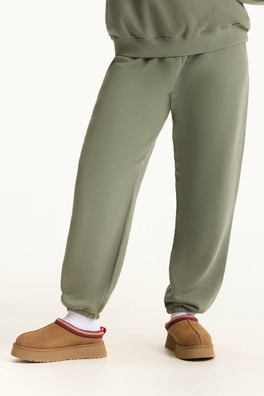 SET ACTIVE MIDWEIGHT SWEATS STAPLE OLD SCHOOL SWEATPANTS - KELP
