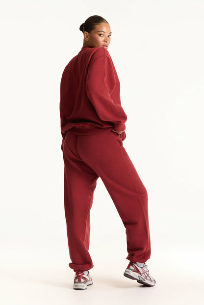SET ACTIVE MIDWEIGHT SWEATS STAPLE OLD SCHOOL SWEATPANTS - SNAPPER