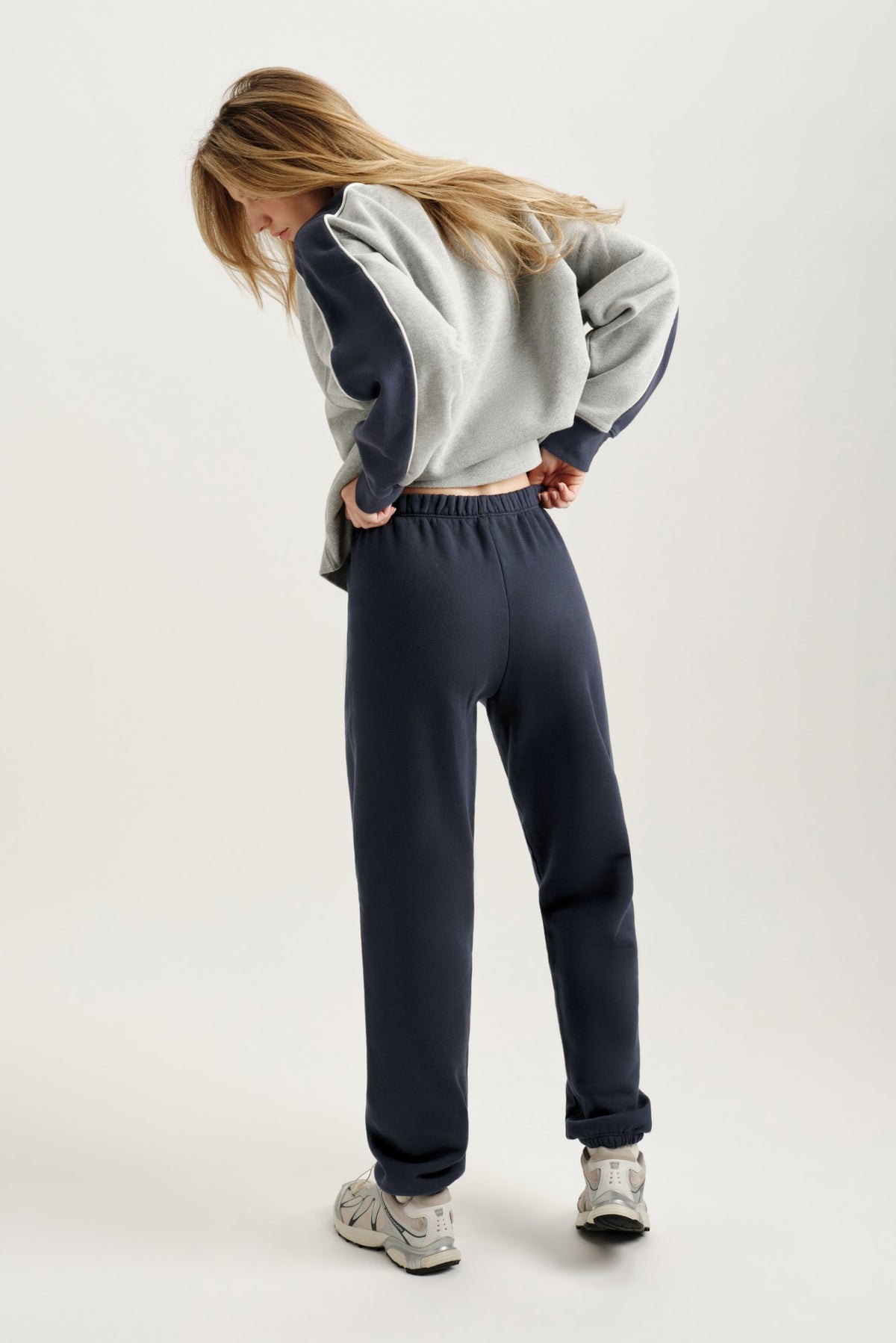 SET ACTIVE MIDWEIGHT SWEATS STAPLE OLD SCHOOL SWEATPANTS - INDIGO