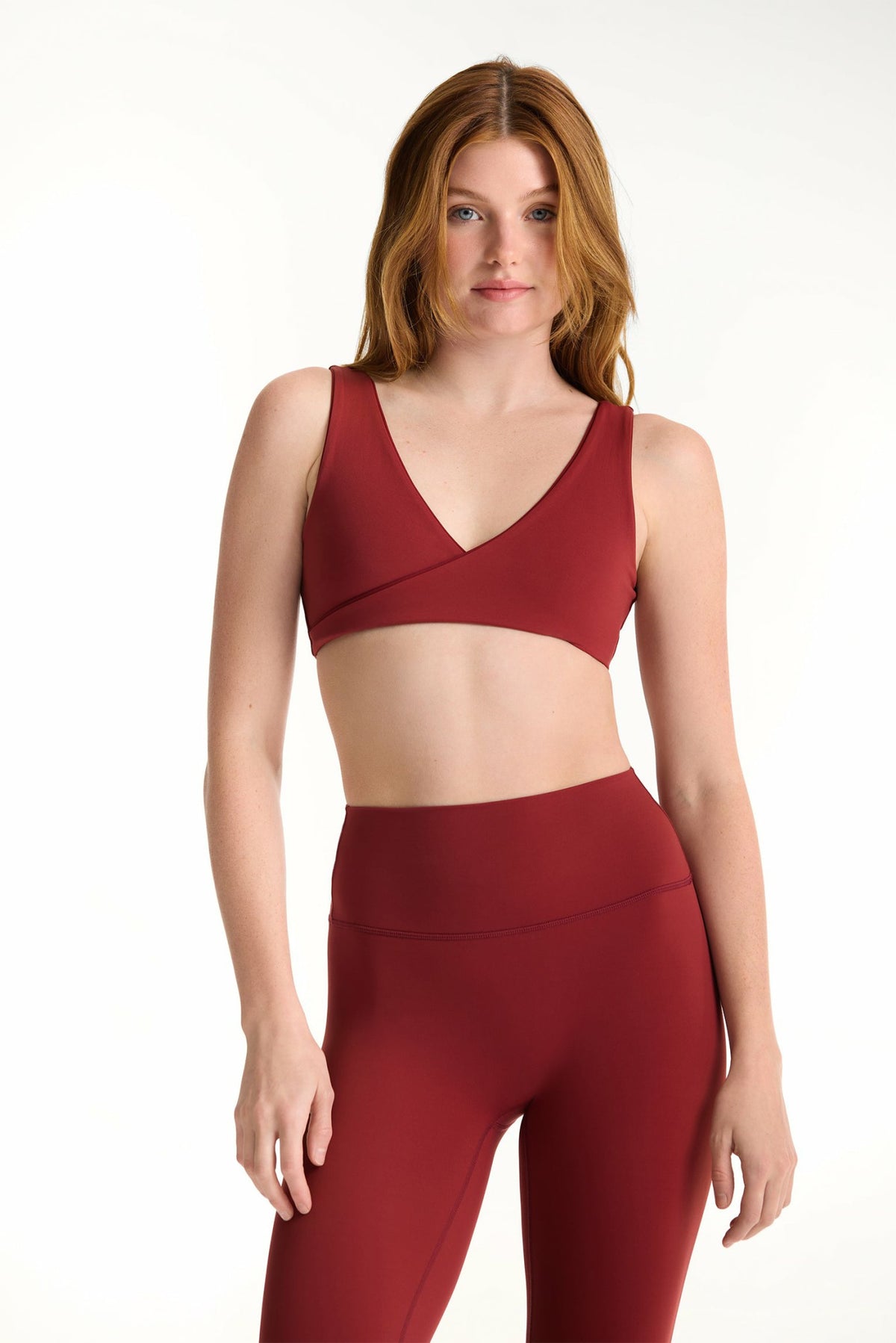 SET ACTIVE BREATHE 1.0 CONTRAST WRAP BRA - SNAPPER