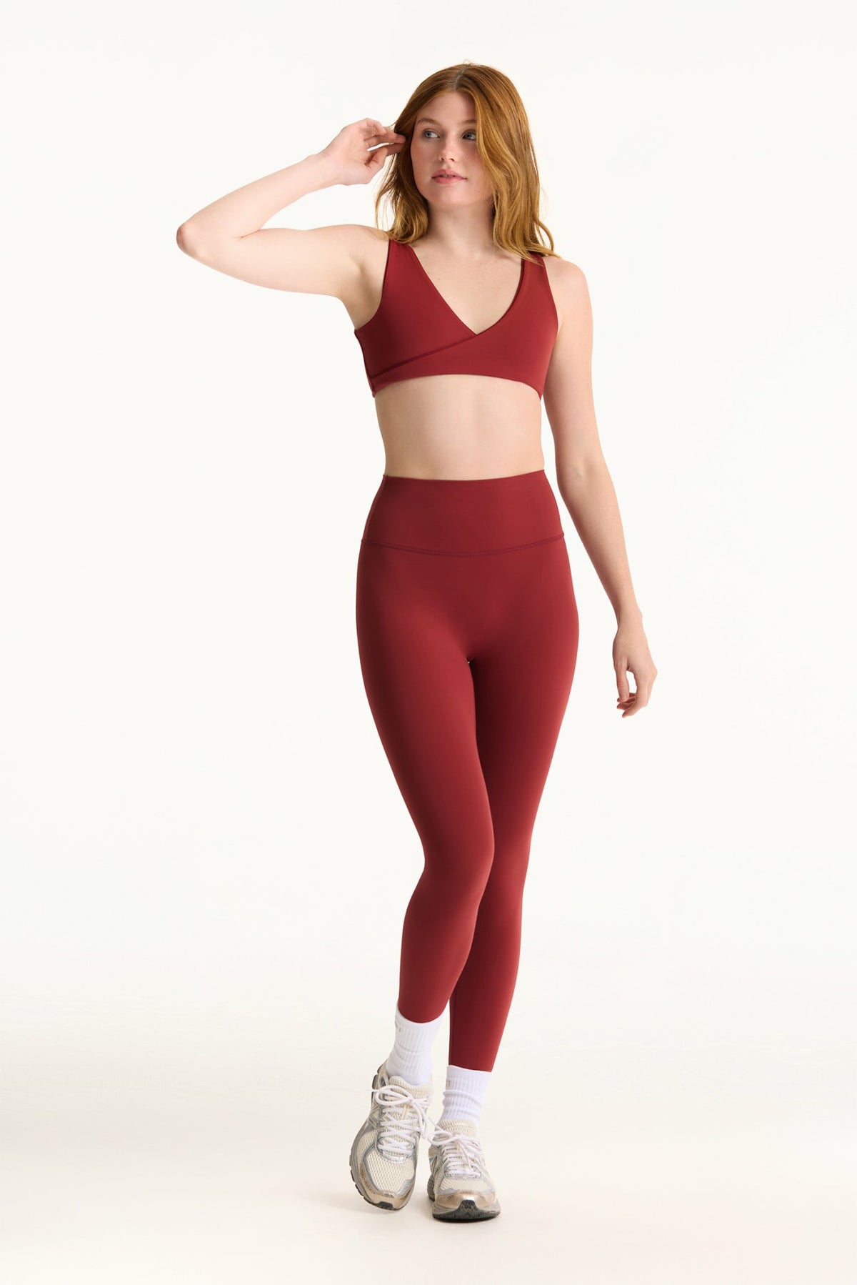SET ACTIVE BREATHE 1.0 CONTRAST WRAP BRA - SNAPPER