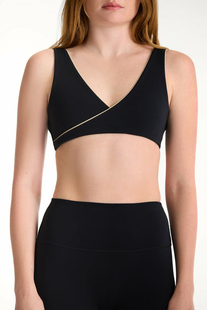 SET ACTIVE BREATHE 1.0 CONTRAST WRAP BRA - MARLIN