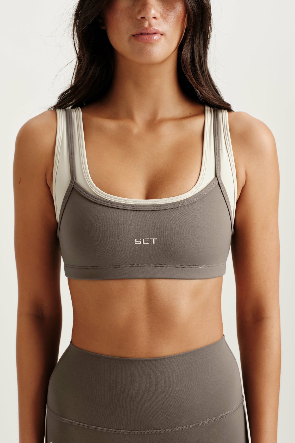 SET ACTIVE BREATHE 1.0 HERO BRA - GRAIN