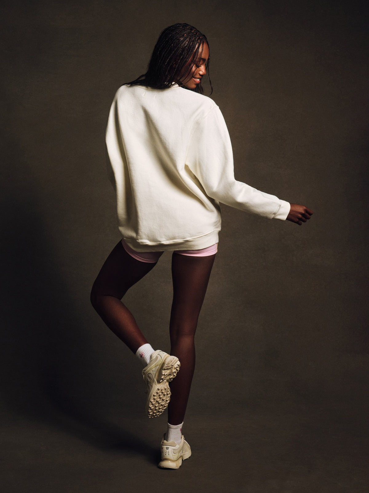 SET ACTIVE MIDWEIGHT SWEATS STAPLE I LOVE SET CREWNECK - ICING