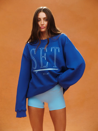 SET ACTIVE MIDWEIGHT SWEATS STAPLE SET RESORT CREWNECK - MAUI